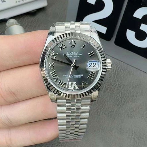 信頼の腕時計ストア ロレックスコピー M278274-0028 デイトジャスト 31mm ダークグレー VIダイヤモンド